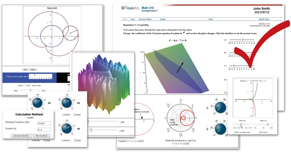 Maplesoft introduces The Möbius Project for creating, sharing, and grading interactive math apps